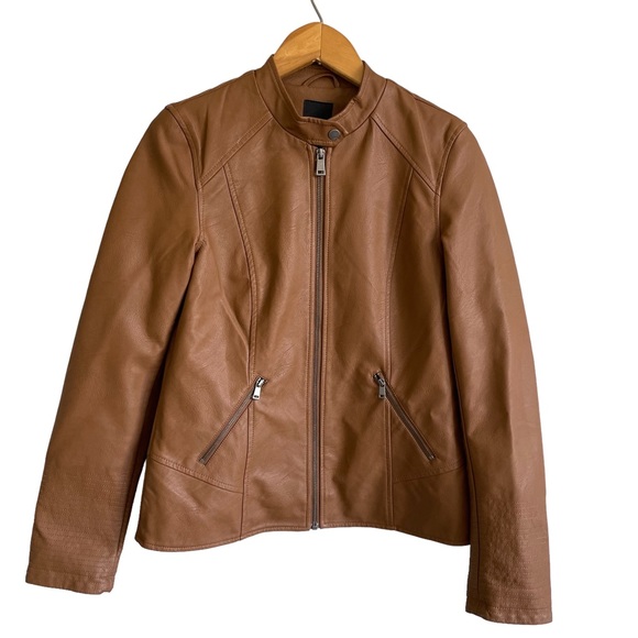 Faux Leather Jacket - Picture 1 of 6